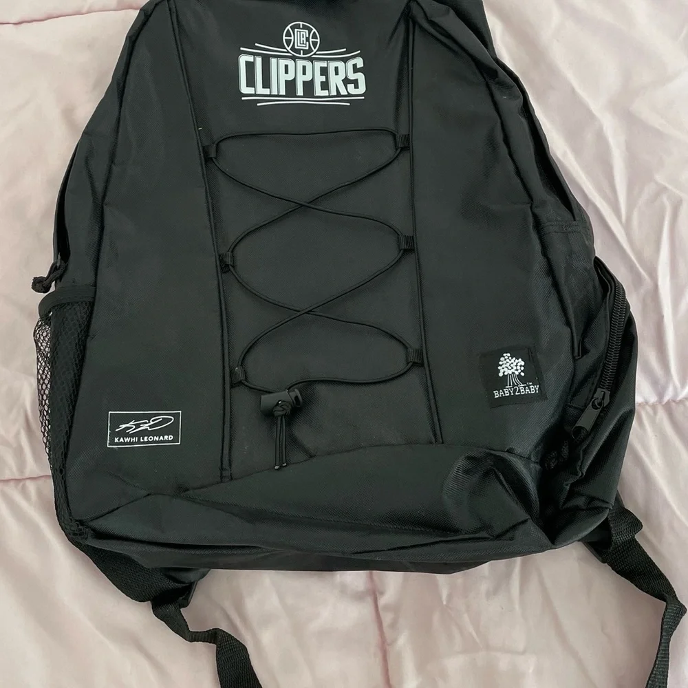 NWT NBA Los Angeles Clippers black Baby2Baby Kawhi Leonard backpack 11x17 spring